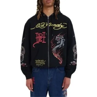 Ed Hardy Double Venom Ανδρική Ζακέτα