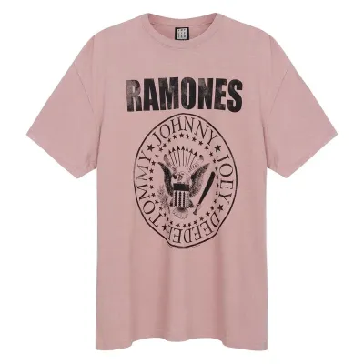 Amplified Ramones Vintage Crest T-shirt Ροζ