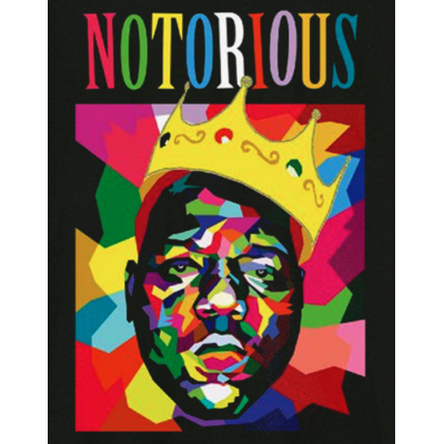 Amplified Notorious BIG Geo Crown Tshirt Μαύρο Amplified Notorious BIG Geo Crown Tshirt Μαύρο