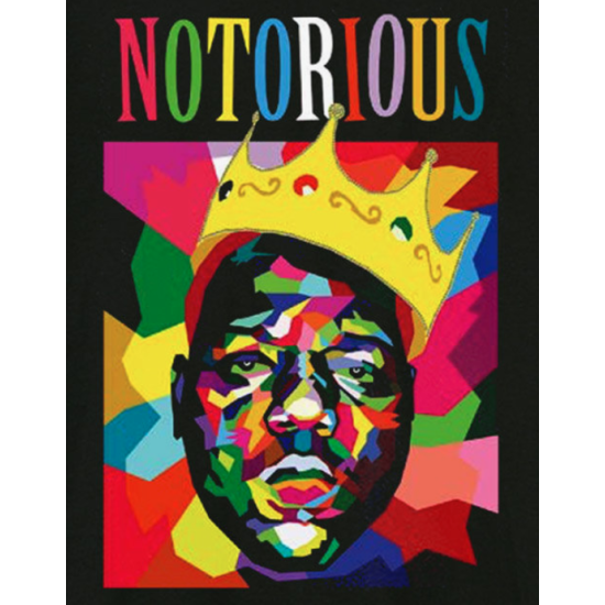 Amplified Notorious BIG Geo Crown Tshirt Μαύρο Amplified Notorious BIG Geo Crown Tshirt Μαύρο