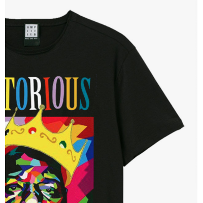 Amplified Notorious BIG Geo Crown Tshirt Μαύρο