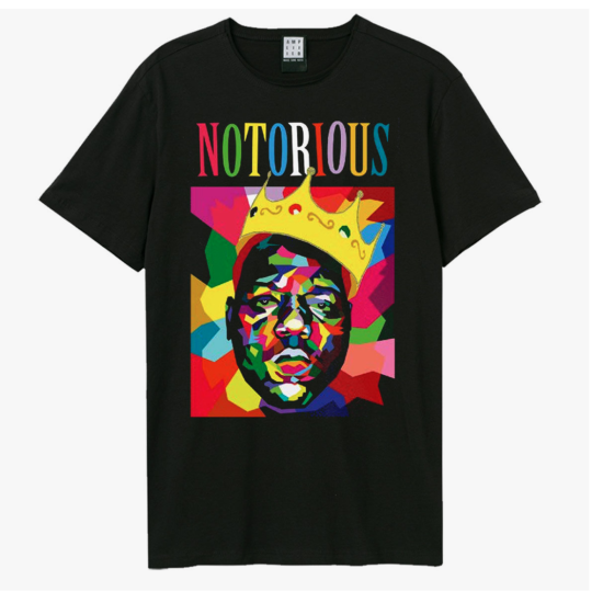 Amplified Notorious BIG Geo Crown Tshirt Μαύρο Amplified Notorious BIG Geo Crown Tshirt Μαύρο