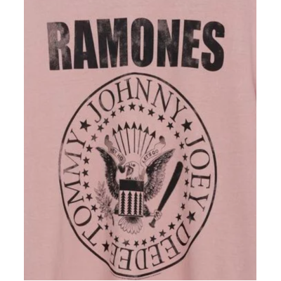 Amplified Ramones Vintage Crest T-shirt Ροζ
