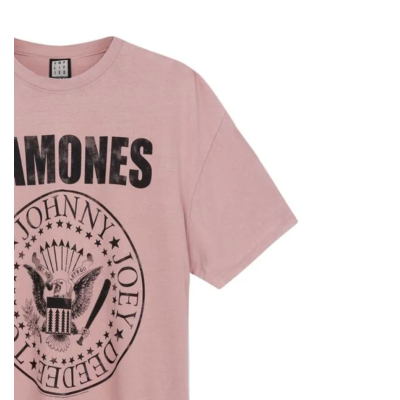 Amplified Ramones Vintage Crest T-shirt Ροζ
