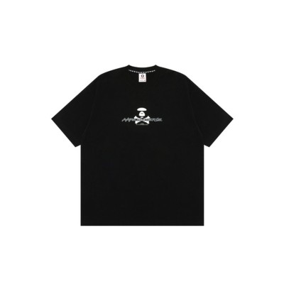 AAPE by A Bathing Ape Basic T-Shirt Mαύρο