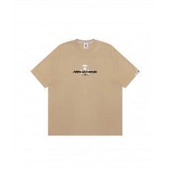 AAPE by A Bathing Ape Basic T-Shirt Μπεζ