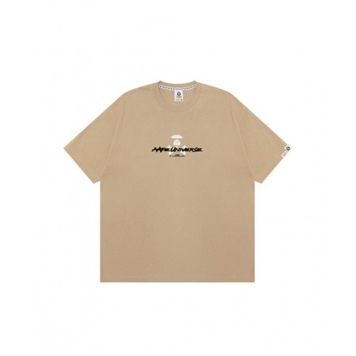 AAPE by A Bathing Ape Basic T-Shirt Μπεζ