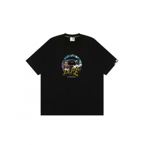 AAPE by A Bathing Ape THEME MAIN T-Shirt Mαύρο
