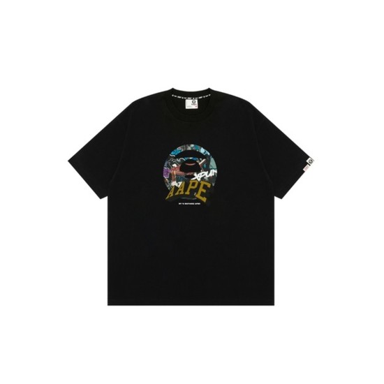 AAPE by A Bathing Ape THEME MAIN T-Shirt Mαύρο