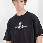 AAPE by A Bathing Ape Basic T-Shirt Mαύρο