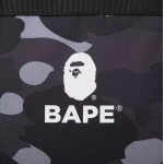 BAPE A Bathing Ape Duffle Bag Hand Bag Camo Black  Mαύρο