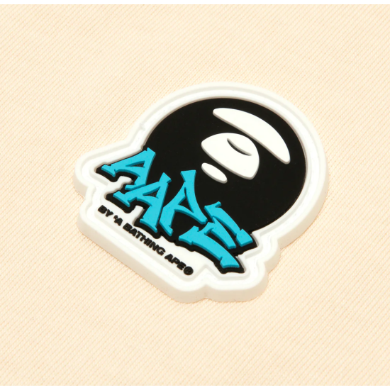 AAPE by A Bathing Ape MOONFACE LOGO CAMO T-Shirt Μπεζ
