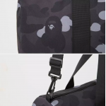 BAPE A Bathing Ape Duffle Bag Hand Bag Camo Black  Mαύρο