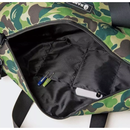 BAPE A Bathing Ape Duffle Bag Hand Bag Camo Green 2020 Spring Magazine Πολύχρωμο