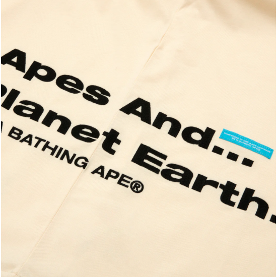 AAPE by A Bathing Ape MOONFACE LOGO CAMO T-Shirt Μπεζ
