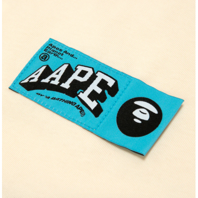 AAPE by A Bathing Ape MOONFACE LOGO CAMO T-Shirt Μπεζ AAPE by A Bathing Ape MOONFACE LOGO CAMO T-Shirt Μπεζ