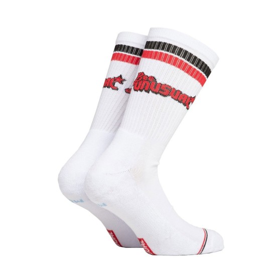 BEE UNUSUAL RETRO LOGO COMBED SOCKS Άσπρο
