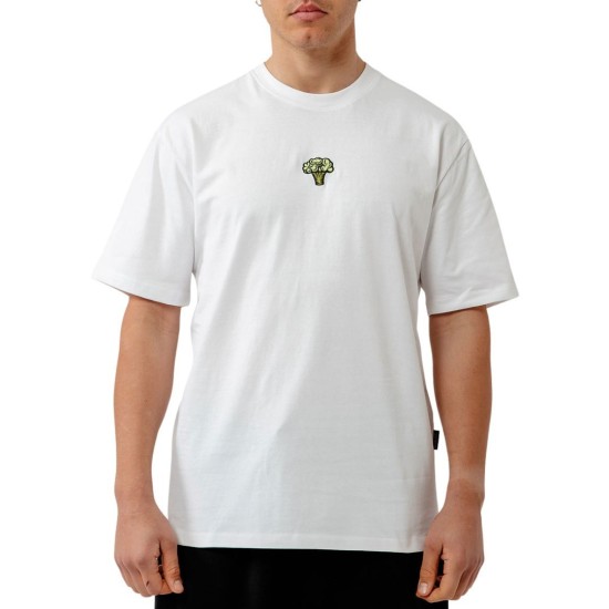 BEE UNUSUAL The Sharks Are Vegan Relaxed T-shirt Άσπρο