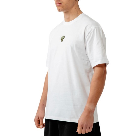 BEE UNUSUAL The Sharks Are Vegan Relaxed T-shirt Άσπρο