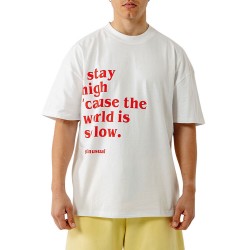 BEE UNUSUAL KITE OVERSIZED T-SHIRT WHITE Άσπρο