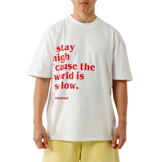 BEE UNUSUAL KITE OVERSIZED T-SHIRT WHITE Άσπρο