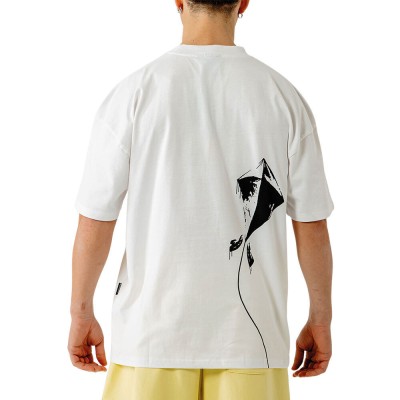 BEE UNUSUAL KITE OVERSIZED T-SHIRT WHITE Άσπρο BEE UNUSUAL KITE OVERSIZED T-SHIRT WHITE Άσπρο
