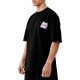 BEE UNUSUAL Men Holy Shit Oversized T-shirt Mαύρο