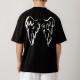 BEE UNUSUAL I Don’t Give A Flying F Oversized T-Shirt Mαύρο