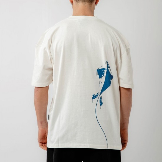 BEE UNUSUAL Kite Oversized T-shirt Άσπρο