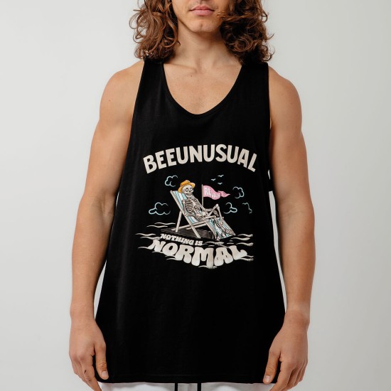 Bee Unusual Relax Tank Top Μαύρο