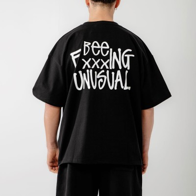 Bee Unusual Bee Fxxxing Unusual T-Shirt Μαύρο