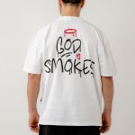 Bee Unusual God Smokes T-Shirt Άσπρο