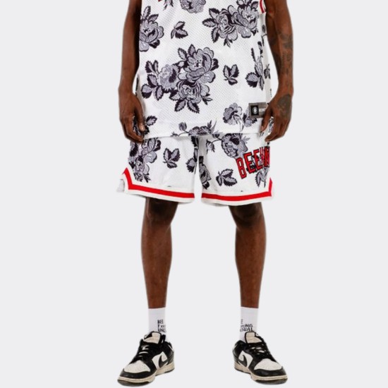 BEE UNUSUAL DOILY MESH BASKETBALL SHORTS  Άσπρο