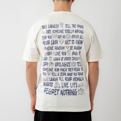 Bee Unusual Regret Nothing T-Shirt  Άσπρο