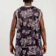 Bee Unusual Doily Mesh Tank Top Mαύρο