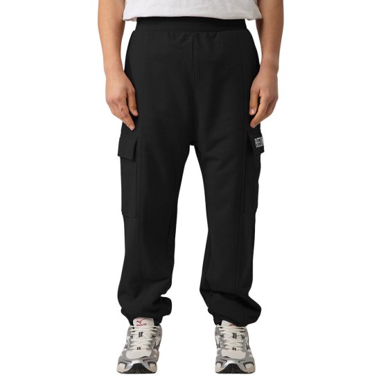 BEE UNUSUAL CARGO SWEATPANTS BLACK Μαύρο BEE UNUSUAL CARGO SWEATPANTS BLACK Μαύρο