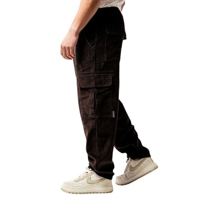 BEE UNUSUAL RELAXED CORDUROY PANTS GANACHE Καφέ