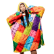 Bee Unusual Play With Me Unisex Poncho Πολύχρωμο Bee Unusual Play With Me Unisex Poncho Πολύχρωμο