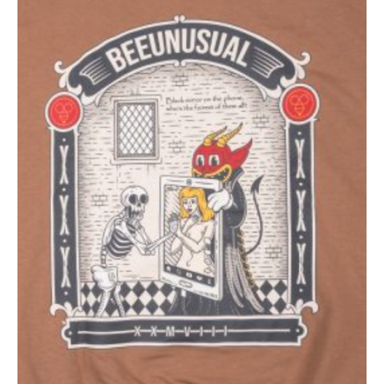 BEE UNUSUAL VANITY EXTRA HEAVY FT HOODIE Καφέ BEE UNUSUAL VANITY EXTRA HEAVY FT HOODIE Καφέ