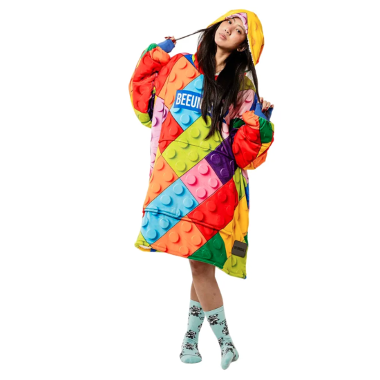 Bee Unusual Play With Me Unisex Poncho Πολύχρωμο Bee Unusual Play With Me Unisex Poncho Πολύχρωμο