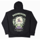 Bee Unusual Chill Witch Extra Heavy Zip Up Hoodie FT Black Μαύρο