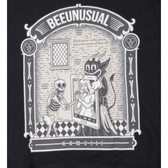 BEE UNUSUAL VANITY EXTRA HEAVY FT HOODIE BLACK Μαύρο BEE UNUSUAL VANITY EXTRA HEAVY FT HOODIE BLACK Μαύρο