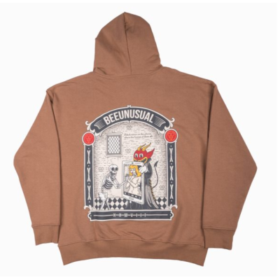 BEE UNUSUAL VANITY EXTRA HEAVY FT HOODIE Καφέ BEE UNUSUAL VANITY EXTRA HEAVY FT HOODIE Καφέ