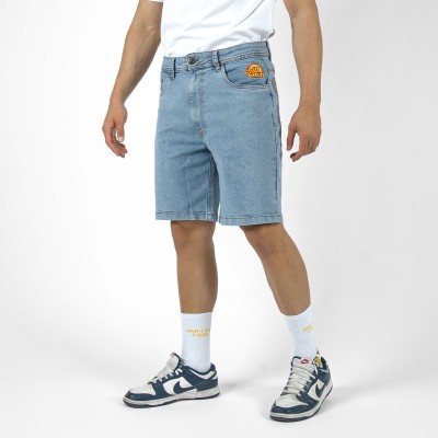 Bee Unusual Feel Good Denim Relaxed Shorts Blue Μπλε