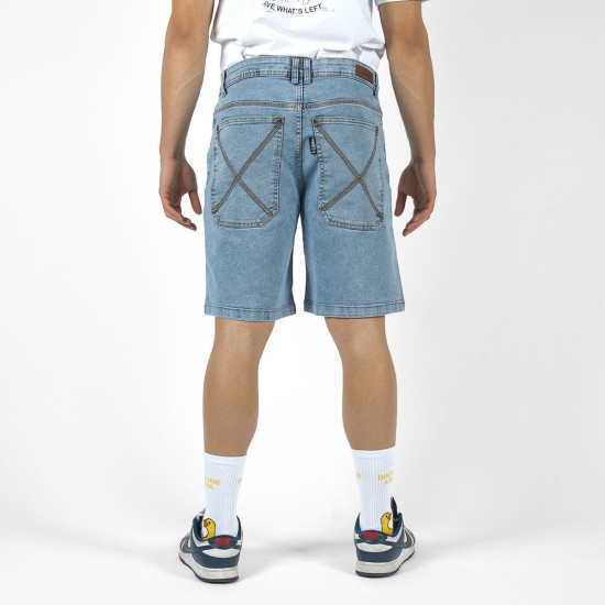 Bee Unusual Feel Good Denim Relaxed Shorts Blue Μπλε