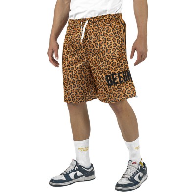 BEE UNUSUAL O.G. I DO CARE JERSEY SHORTS ANIMAL PRINT Πολύχρωμο