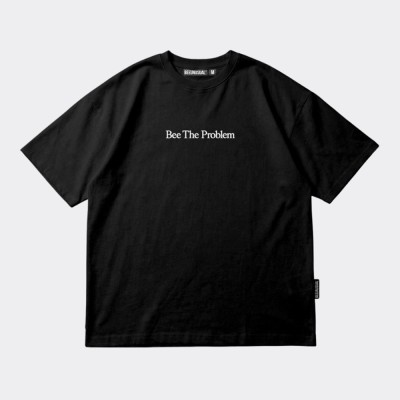 BEE UNUSUAL Bee The Problem Extra Heavy Boxy T-Shirt Μαύρο