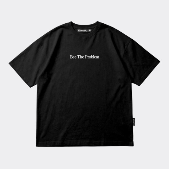 BEE UNUSUAL Bee The Problem Extra Heavy Boxy T-Shirt Μαύρο