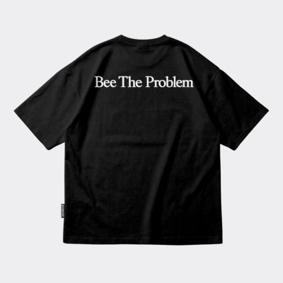 BEE UNUSUAL Bee The Problem Extra Heavy Boxy T-Shirt Μαύρο