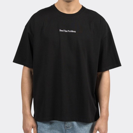BEE UNUSUAL Bee The Problem Extra Heavy Boxy T-Shirt Μαύρο